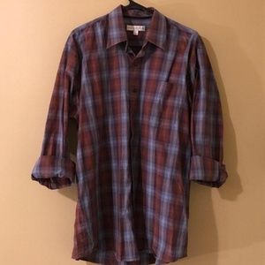 Cutter&Buck Plaid Button Up Dress Shirt